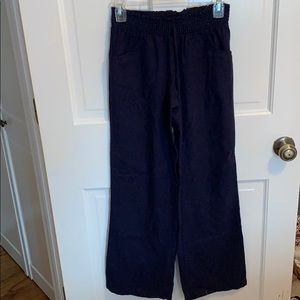 Navy blue flowy pants